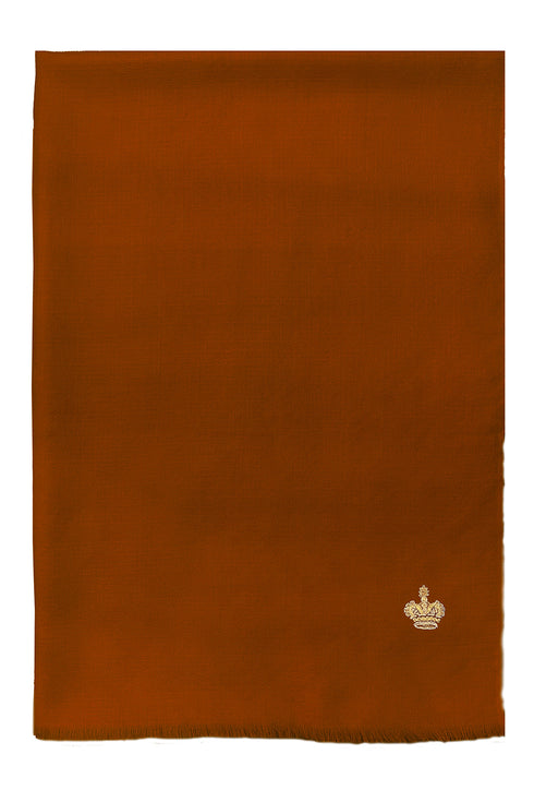 The Crown Diamond Weave Wool Silk Personalized Stole