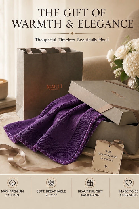 The Comfort Layer | Embroidered Cotton Knit Throw