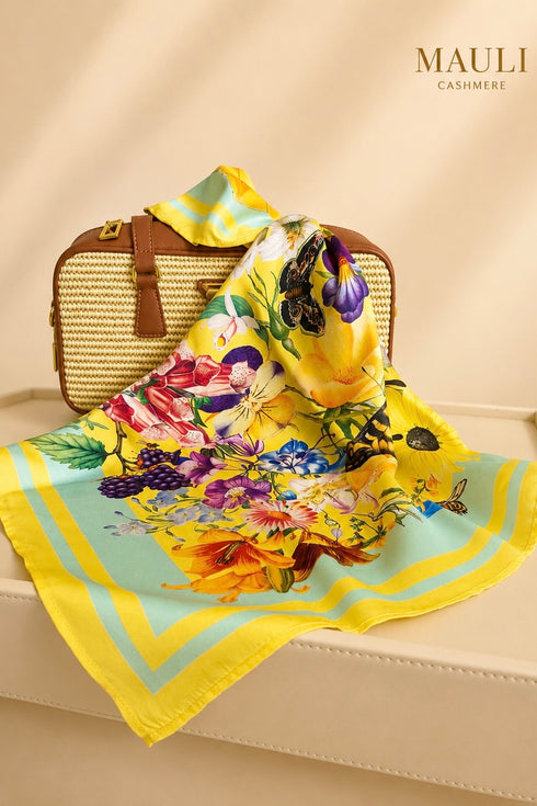 Sula Garden| Pure Silk Twill Scarf