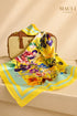 Sula Garden| Pure Silk Twill Scarf with Handmade Rakhi