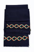 The Unity Stole | Embroidered Fine Wool Silk Tricolor Stole